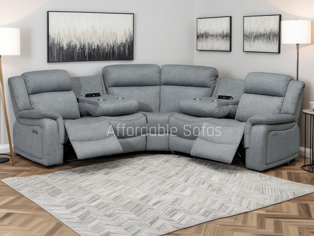 Linden Fabric Recliner Corner Sofa