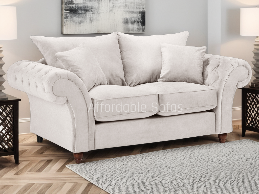 Windsor Fullback Sofa Stone 2 Seater