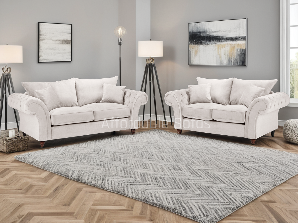 Windsor Fullback Sofa Stone 3+2 Set