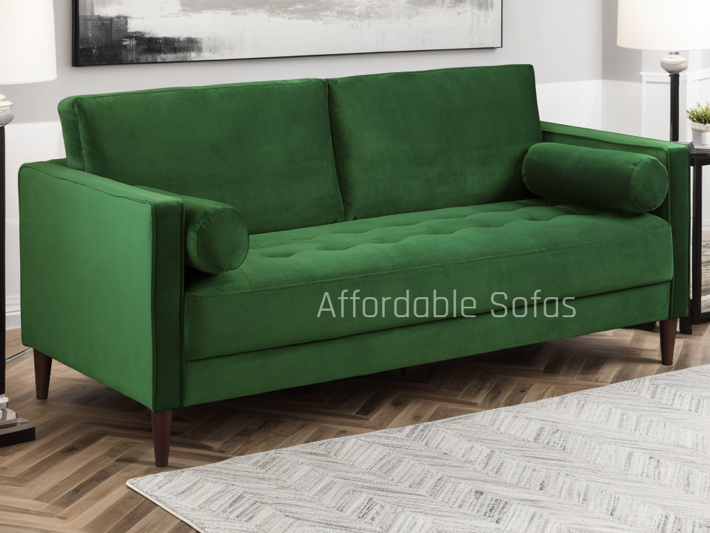 Harper Sofa Plush Green 3 Seater