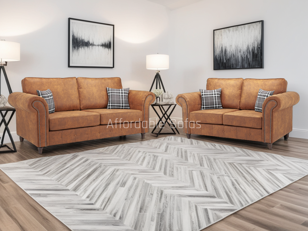 Oakland Sofa Tan 3+2 Set