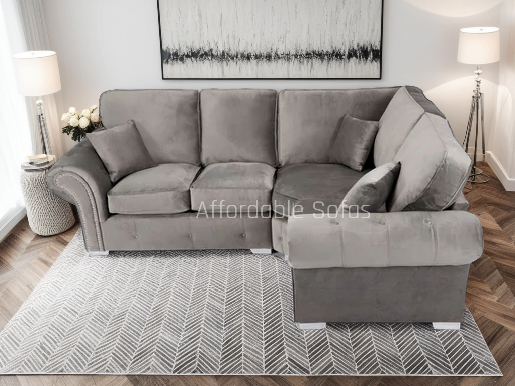 Oakland 1C2 Or 2c1 Corner Sofa Plush Grey