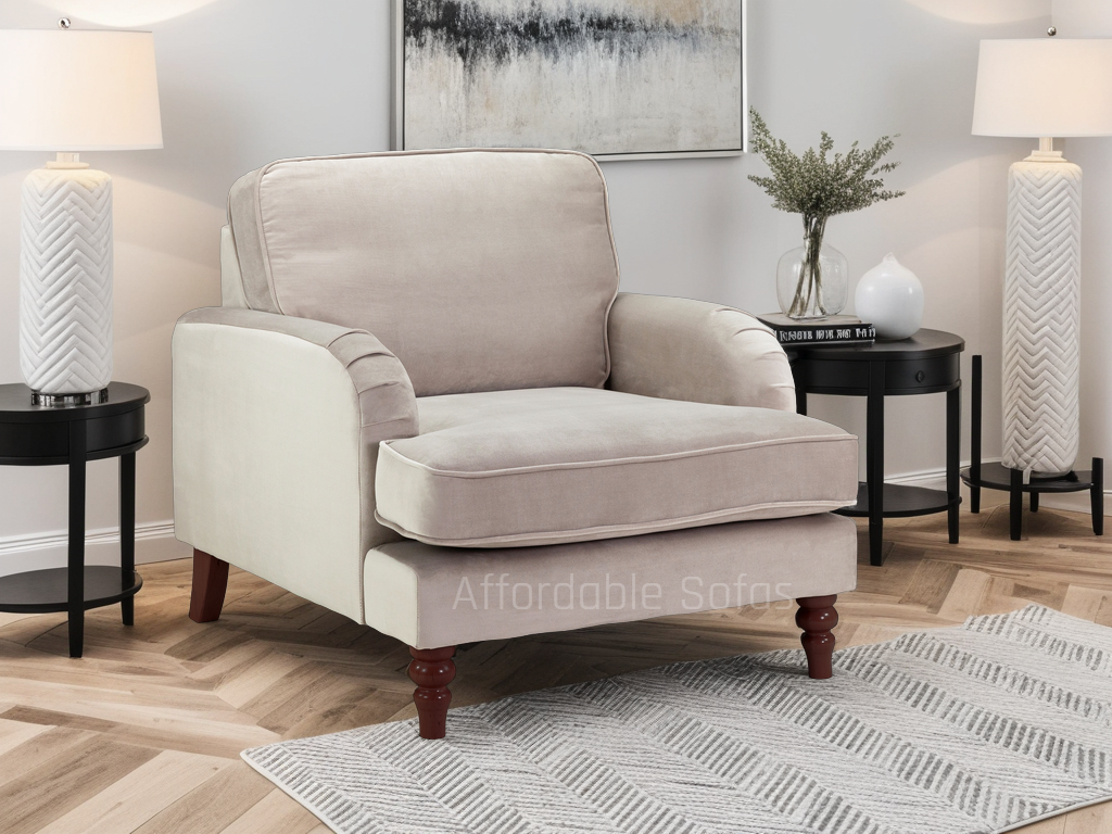 Rupert Armchair in Plush Beige