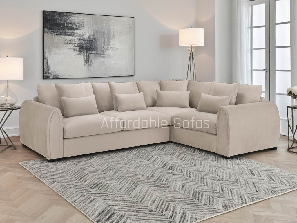 Mirabel Sofa Mocha Right Hand Facing Corner