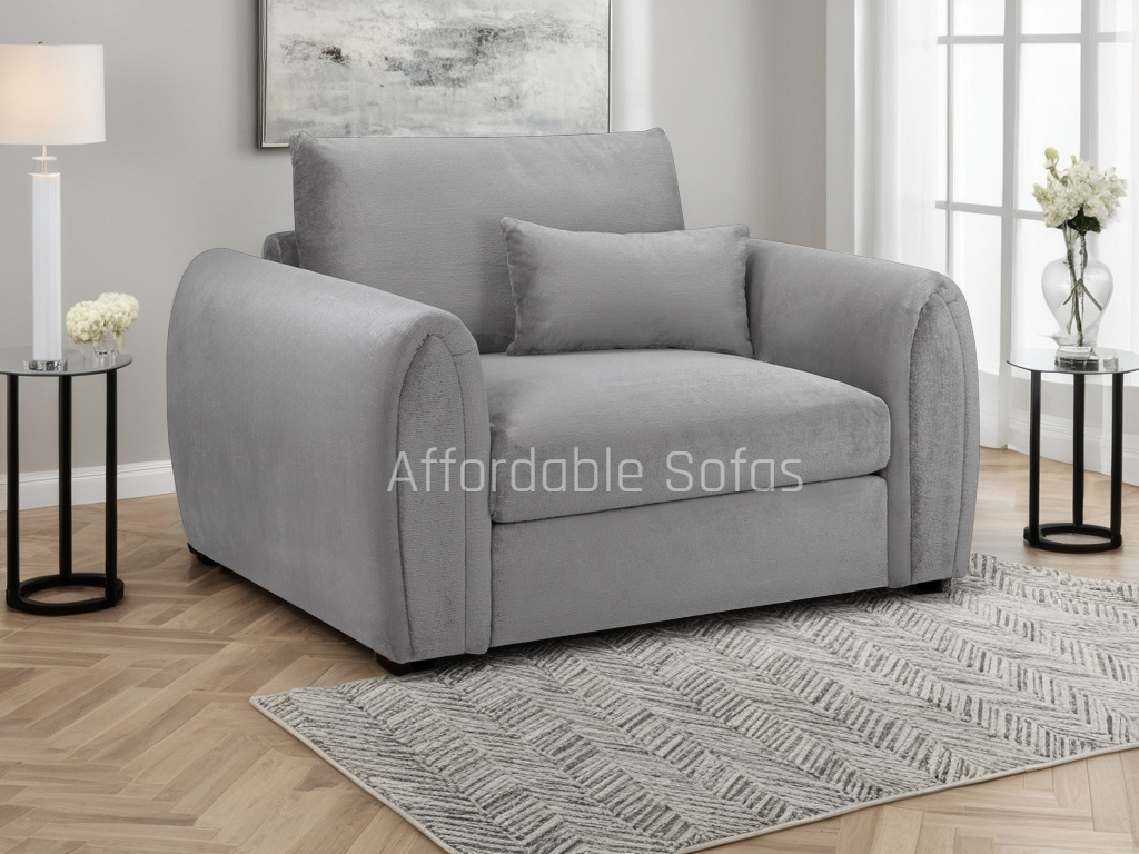 Mirabel Sofa Mocha Armchair Grey