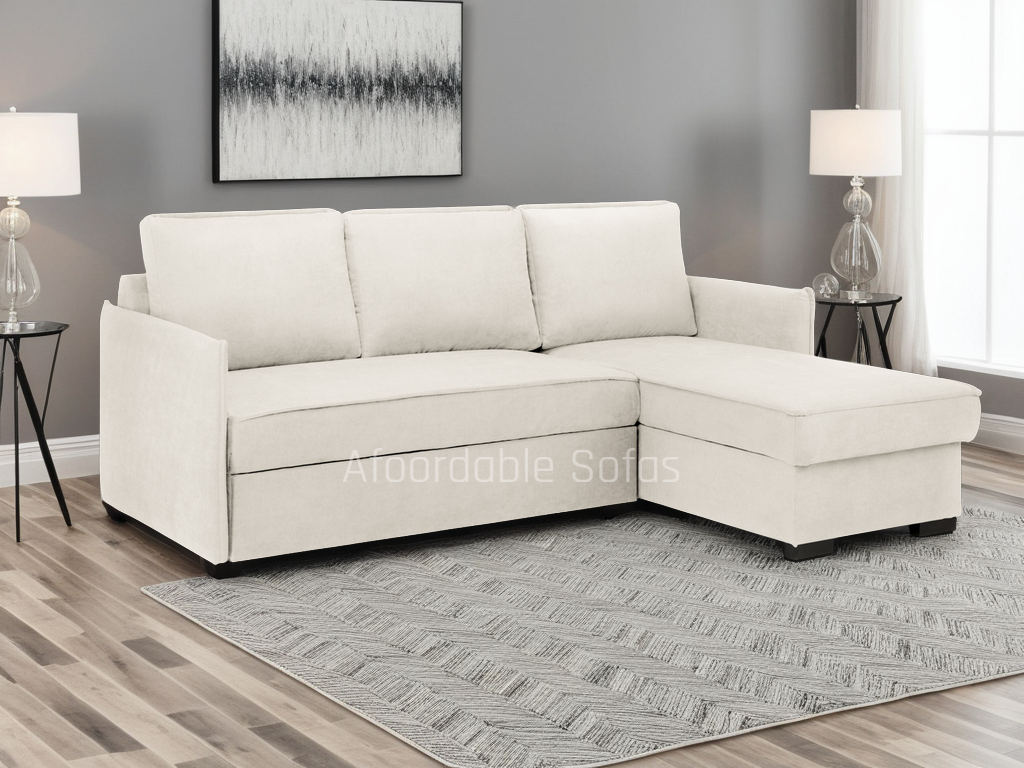 Miel Beige Universal Corner Sofabed