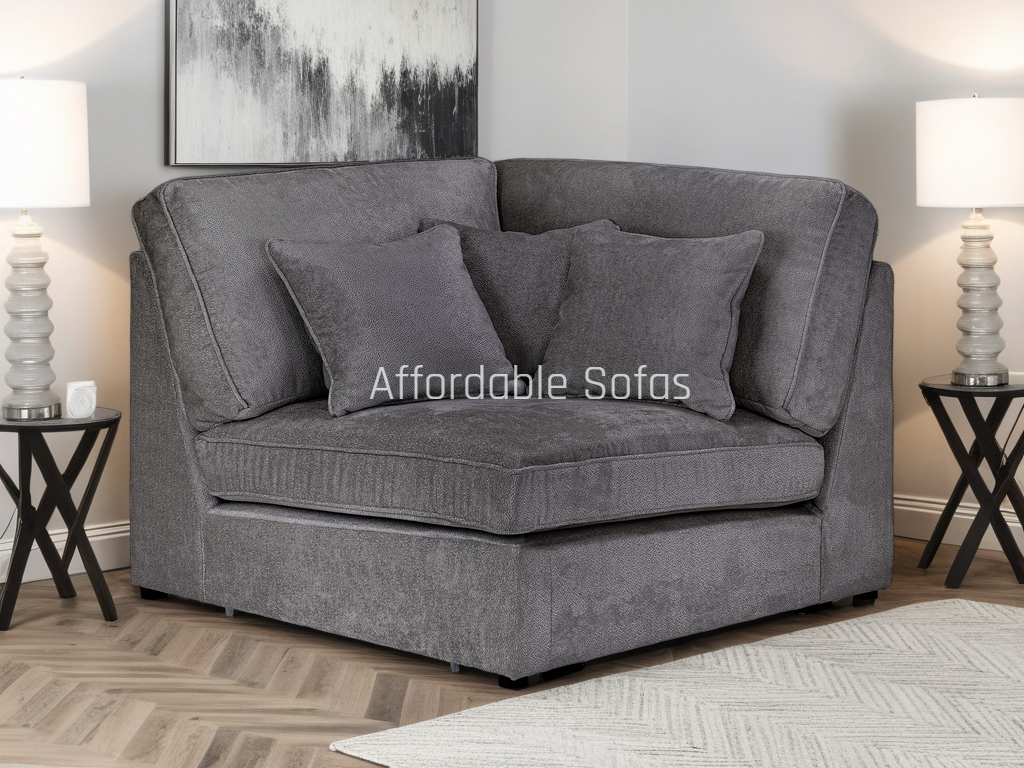 Kiana Modular Sofa Grey Corner Piece