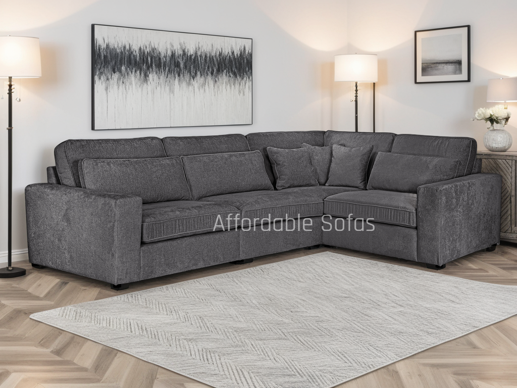 Kiana Grey Modular Sofa - Right Hand Facing Corner