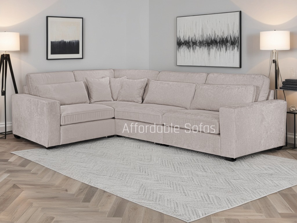 Kiana Mocha Modular Sofa - Left Hand Facing Corner