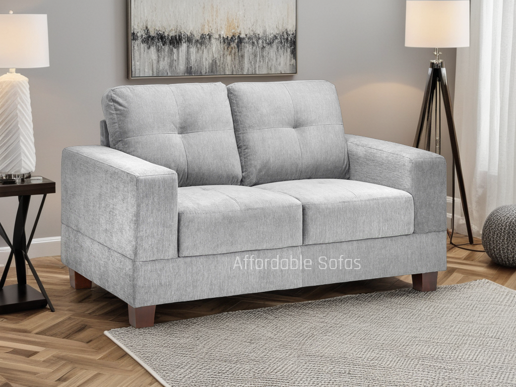 Jerry Sofa Grey Fabric 2 Seater