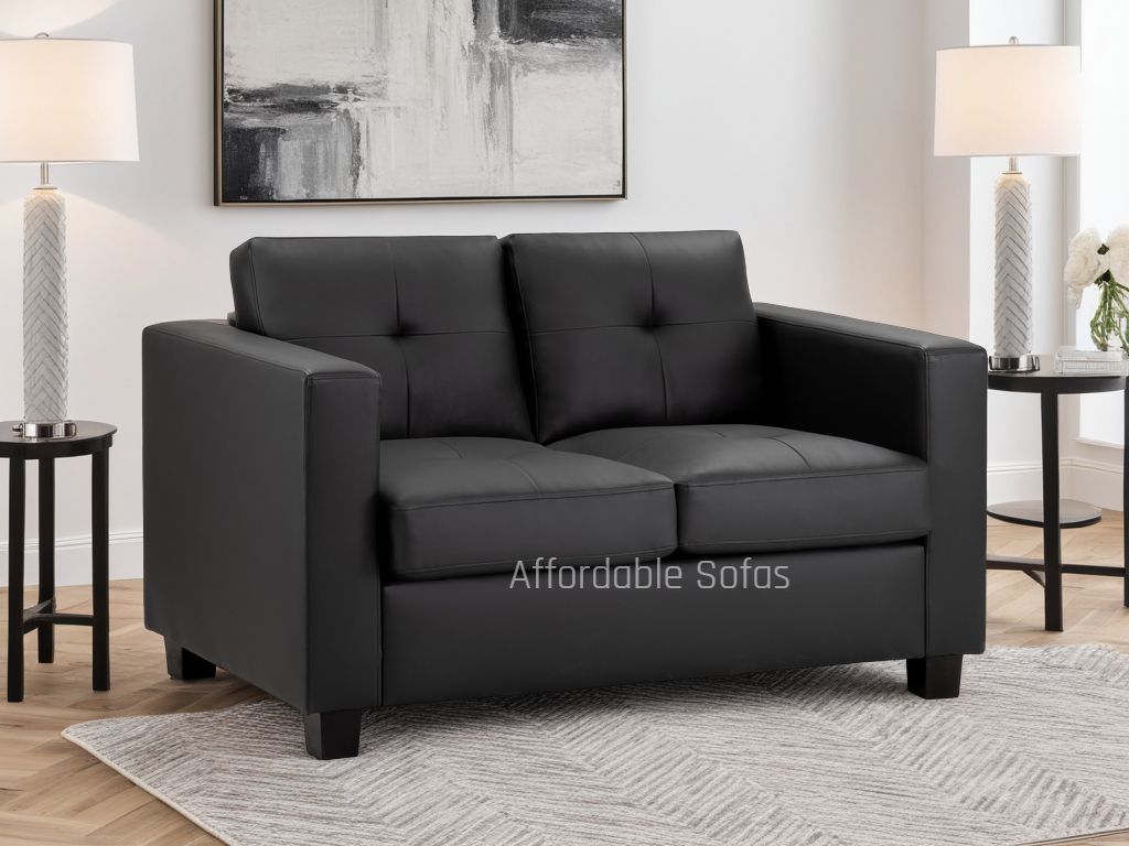 Jerry Sofa Black 2 Seater