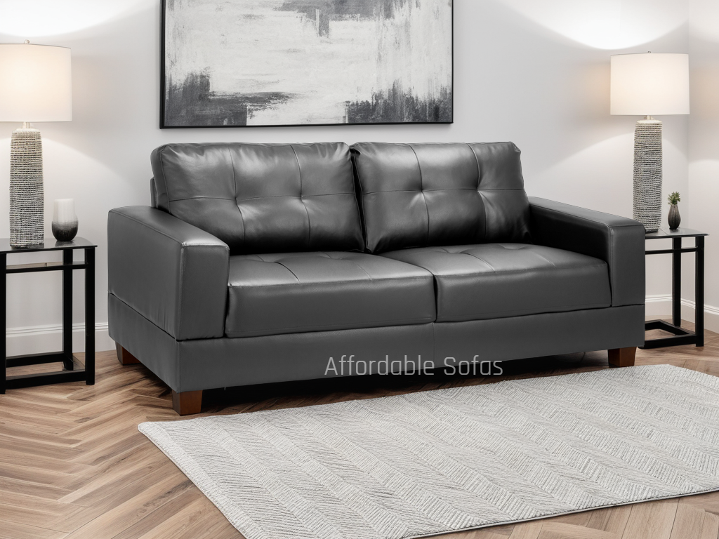 Jerry Sofa Black 3 Seater