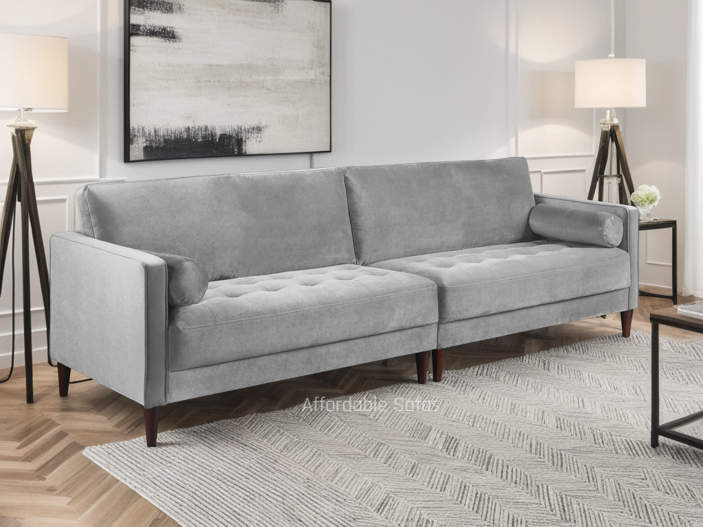 Harper Sofa Plush Grey 4 Seater