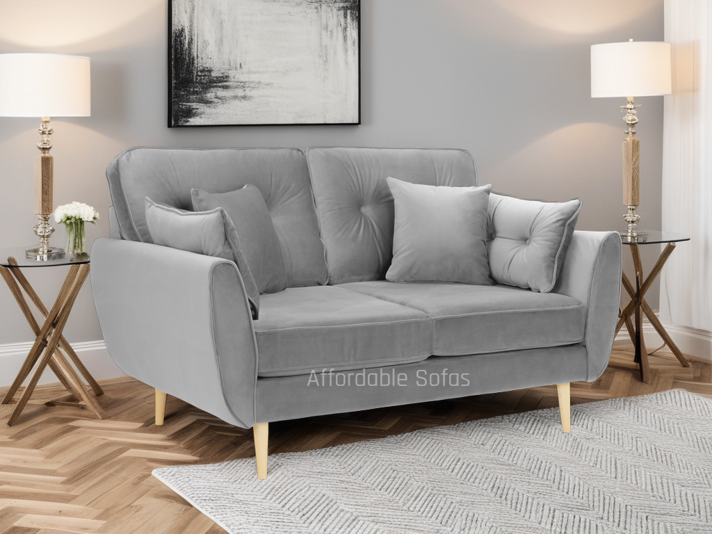 Zinc Sofa Plush Grey 2 Seater