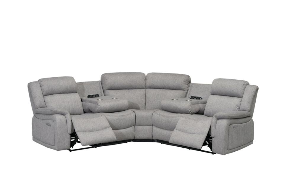 Linden Fabric Recliner Corner Sofa