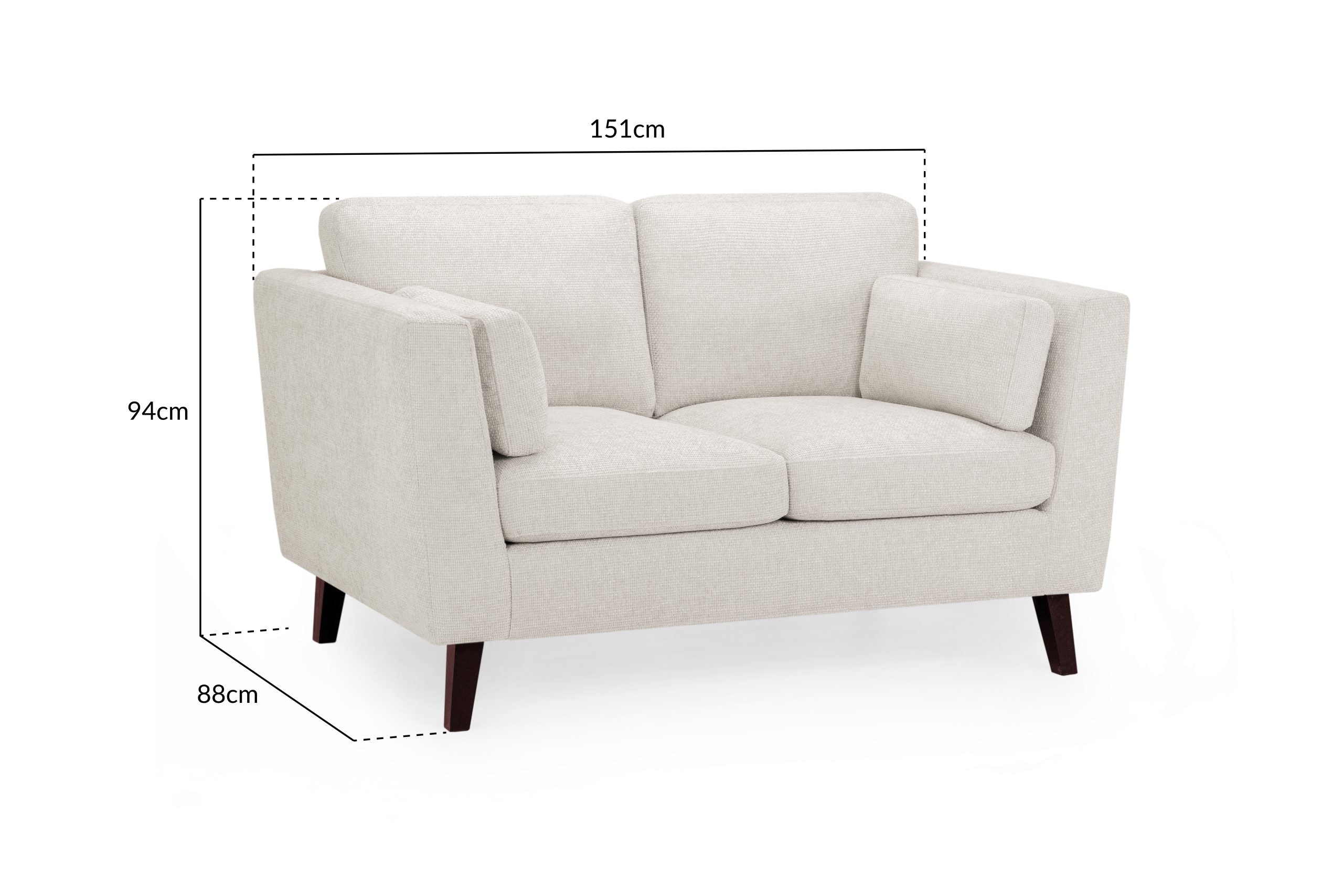 Aida 2 Seater Sofa Beige