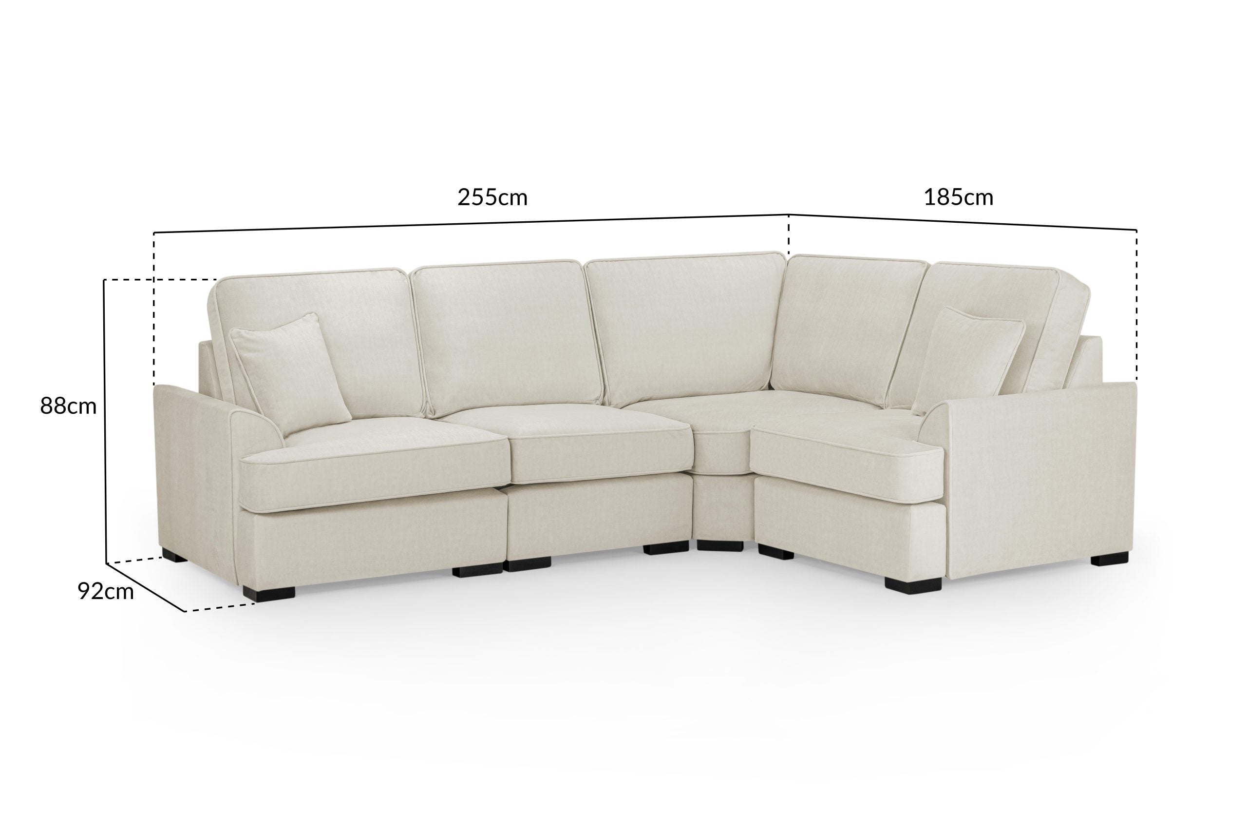 Funk universal corner sofa left or right hand Beige