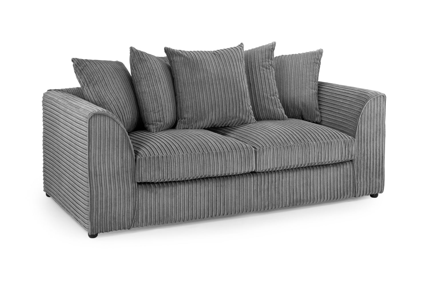 Harley Jumbo Sofa Grey 3 Seater