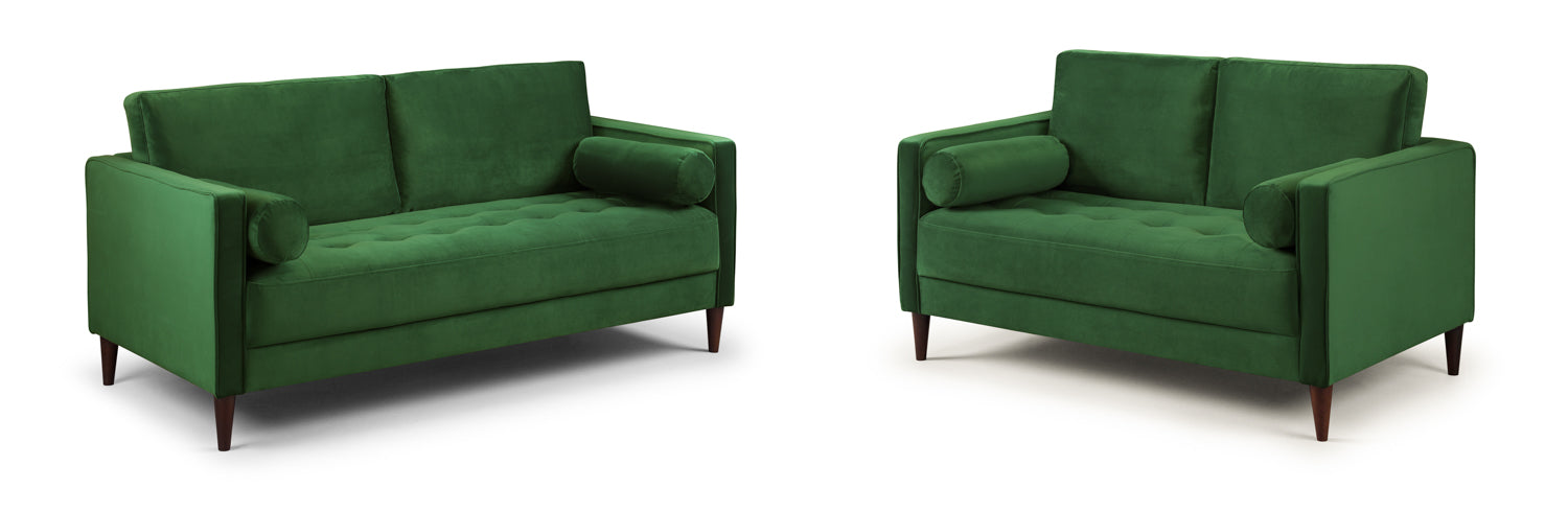 Harper Sofa Plush Green 3+2 Set