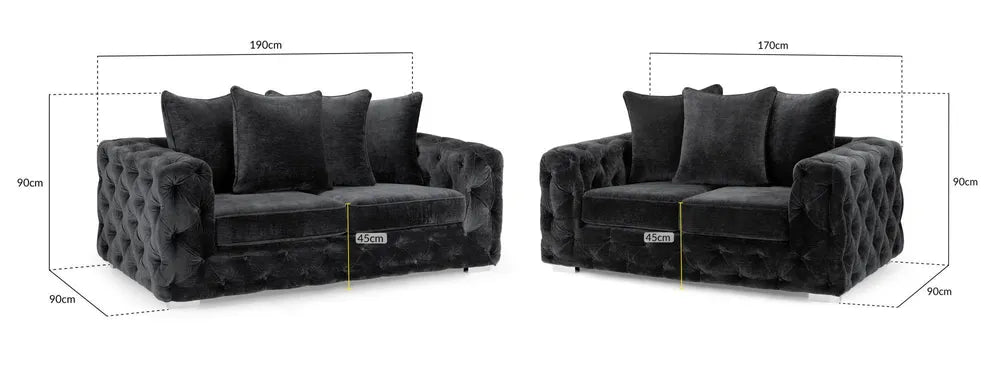 Ankara 3+2 Sofa Set Slate