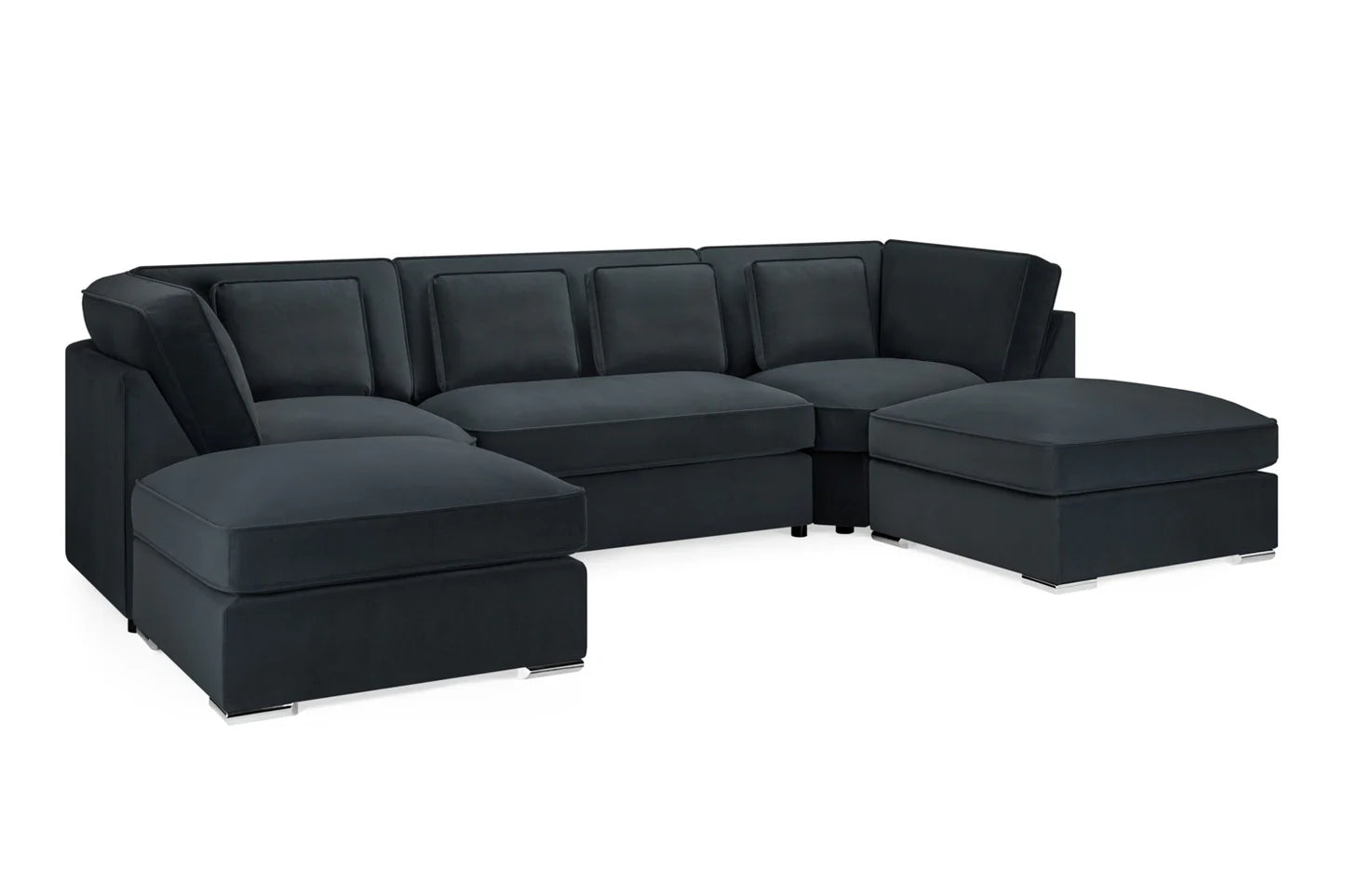 Beatrix U Shape Corner Sofa Slate