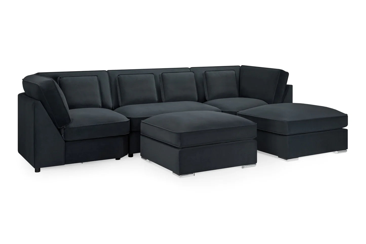 Beatrix U Shape Corner Sofa Slate