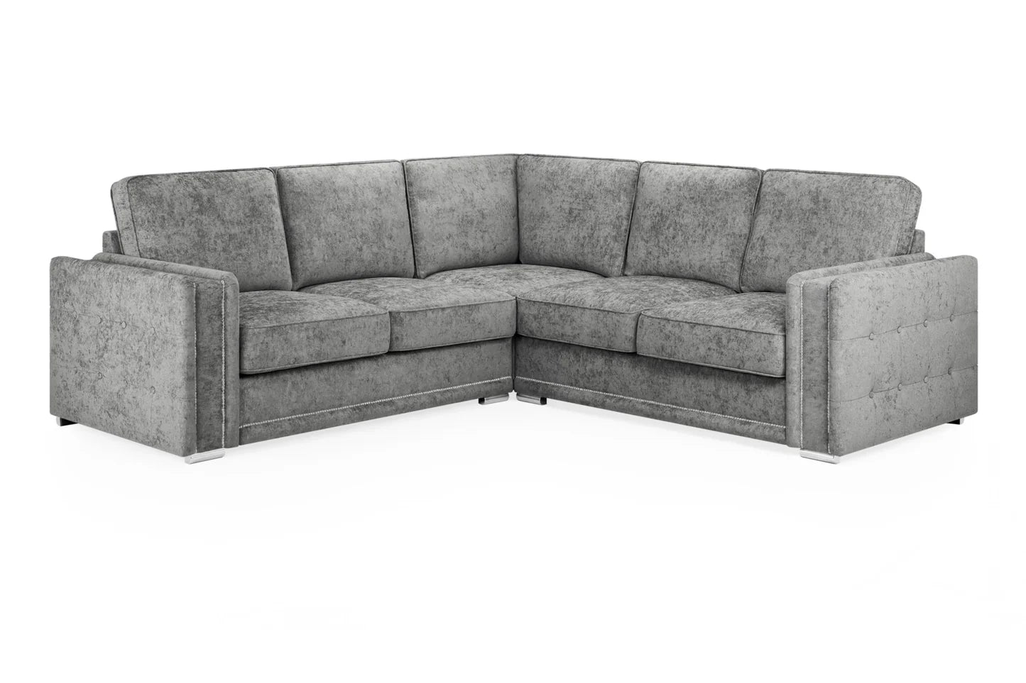 Bentley LARGE CORNER SOFA FULLBACK CHARCOAL