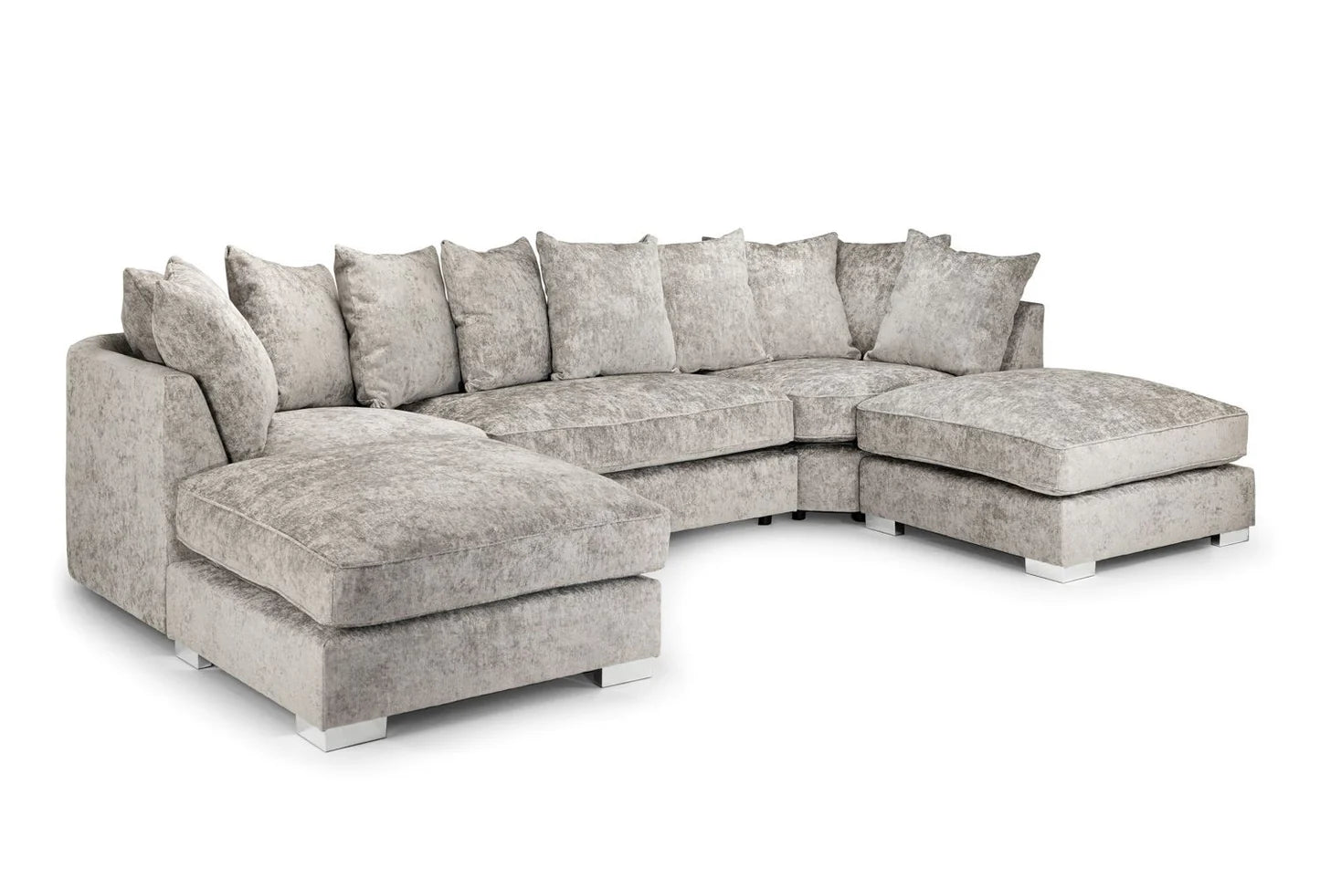 Bishop U Shape Corner sofa scatterback truffle