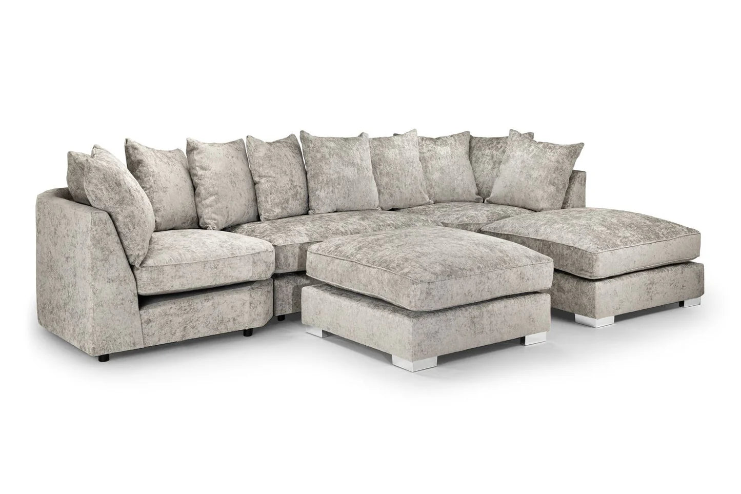 Bishop U Shape Corner sofa scatterback truffle