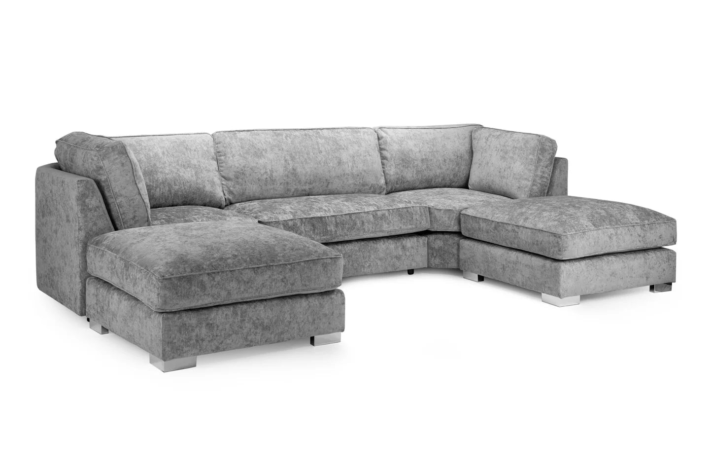 Bishop U-Shape corner Sofa fullback Platinum