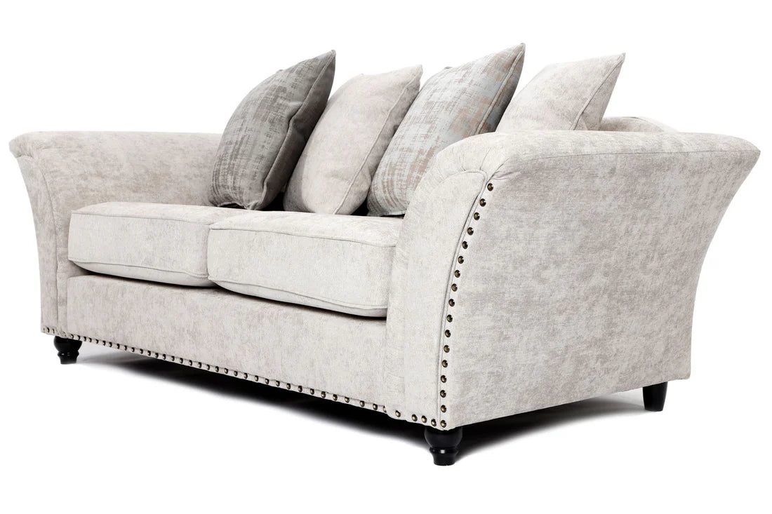 Cambridge 3+2 Sofa Set Scatterback Alaska Silver