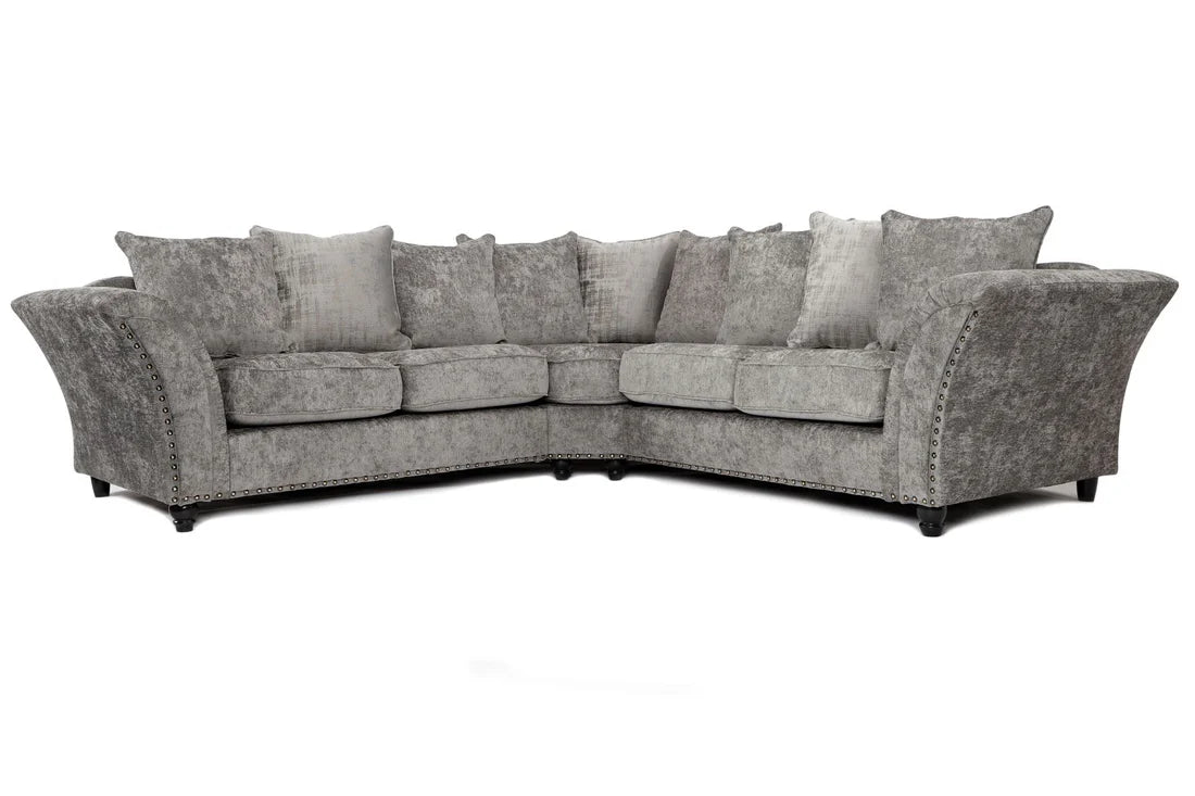 Cambridge Large Corner Sofa Scatterback Alaska Platinum