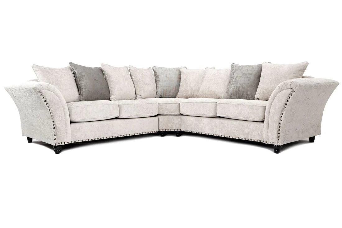 Cambridge Large Corner Sofa Scatterback Alaska Silver