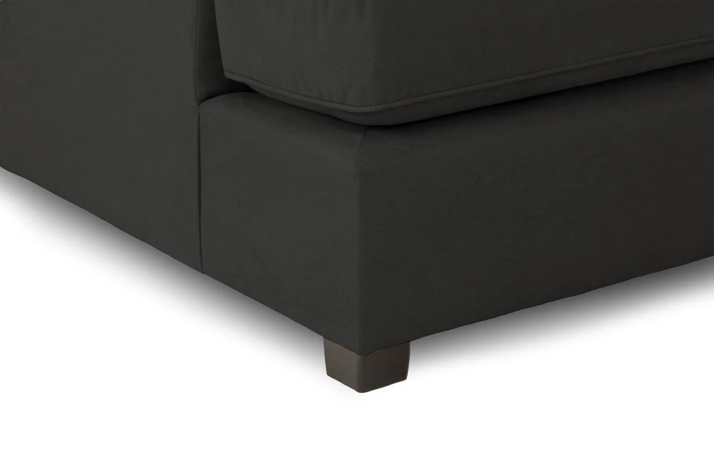 Carnaby U Shape Corner Sofa Black Fabric