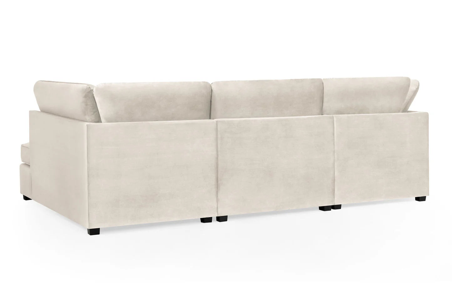 Carnaby U Shape Corner Sofa Beige Plush