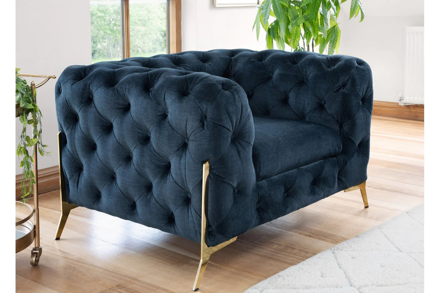 CHELSEA CHESTERFIELD DEEP OCEAN ARMCHAIR