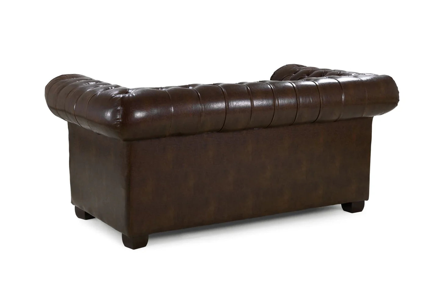 Chesterfield Sofa Antique Brown 2 Seater