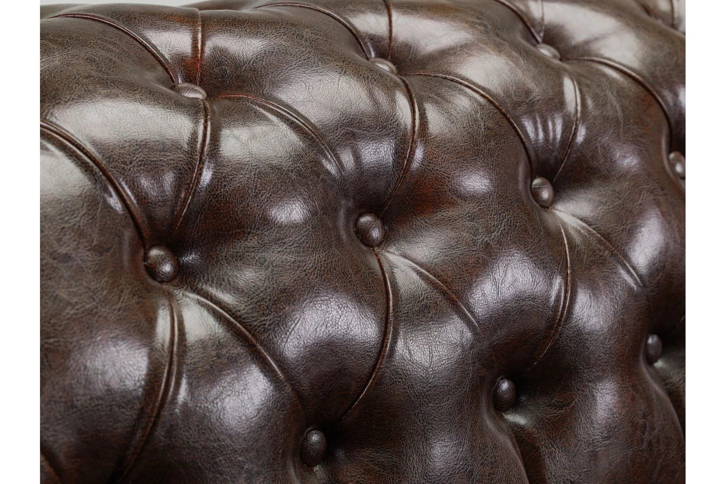 Chesterfield Sofa Antique Brown 2 Seater