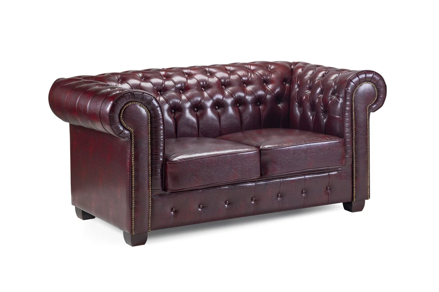 Chesterfield Sofa Oxblood Red 3+2 Set