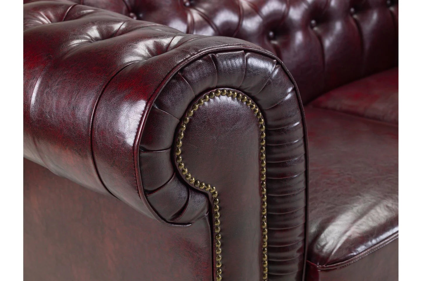 Chesterfield Sofa Oxblood Red 3+2 Set