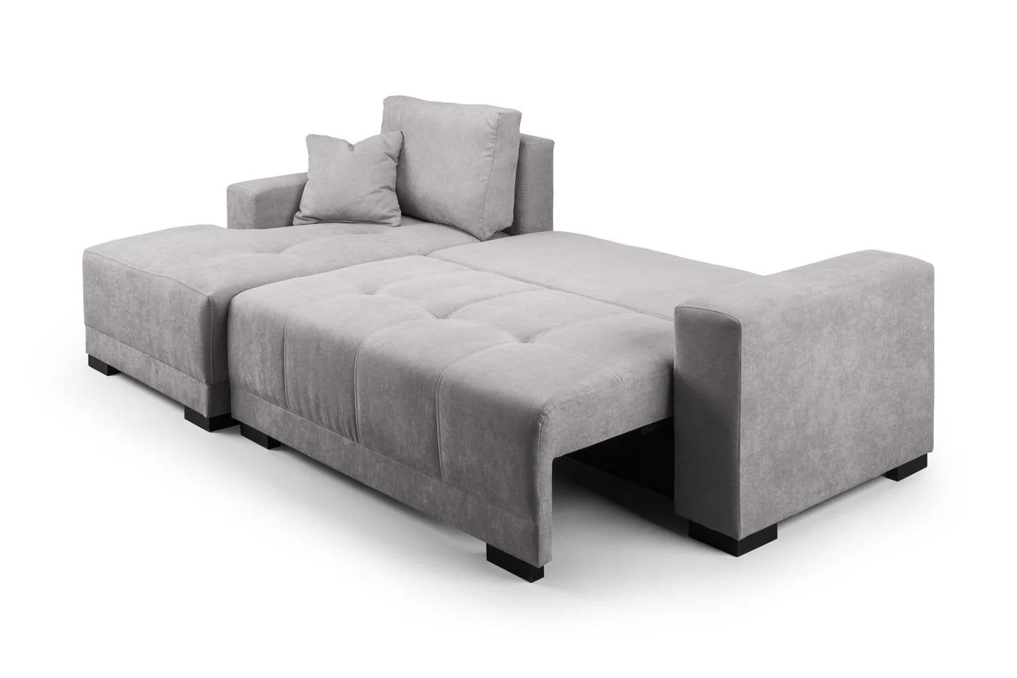 Cimiano Right Hand Facing Corner Sofabed Grey