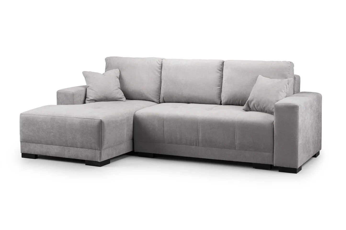 Cimiano Left Hand Facing Corner Sofabed Grey