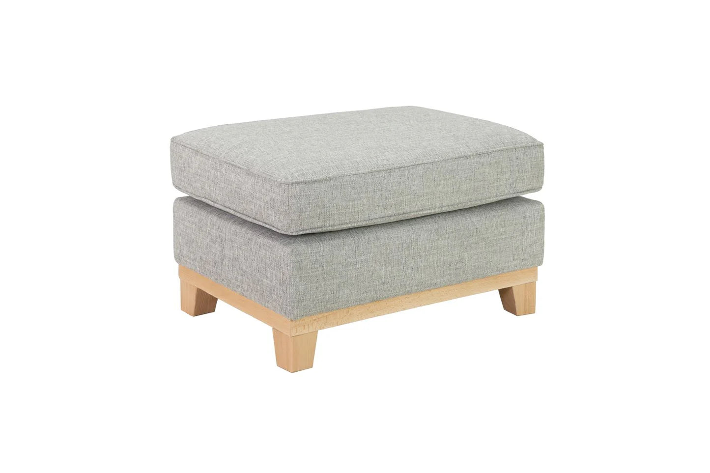 Delta Footstool Light Grey