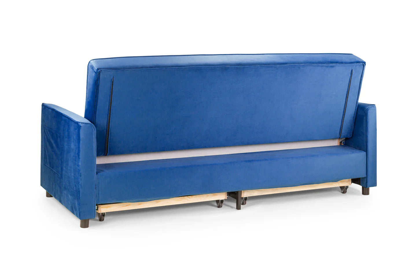 Elegance 3-Seater Sofabed in Plush Blue