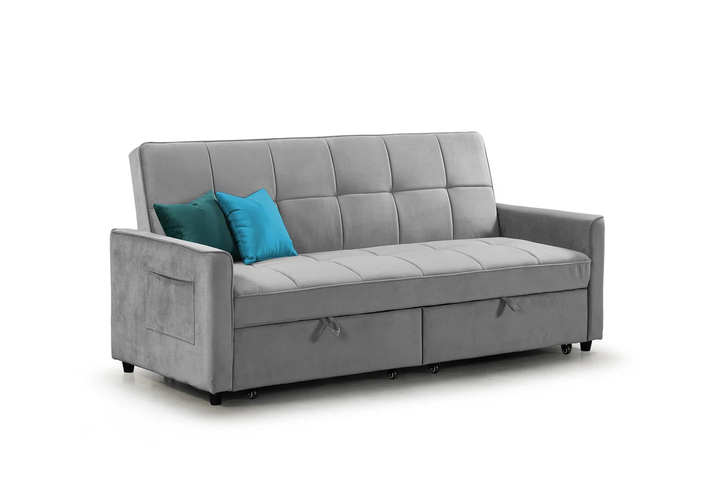 Elegance 3-Seater Sofabed in Plush Grey