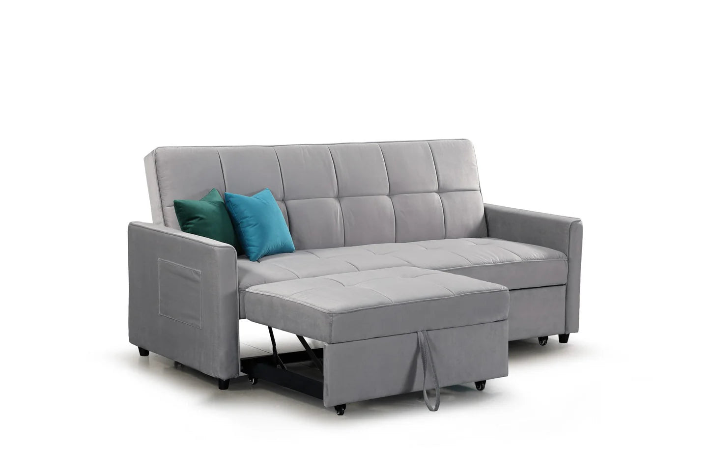 Elegance 3-Seater Sofabed in Plush Grey