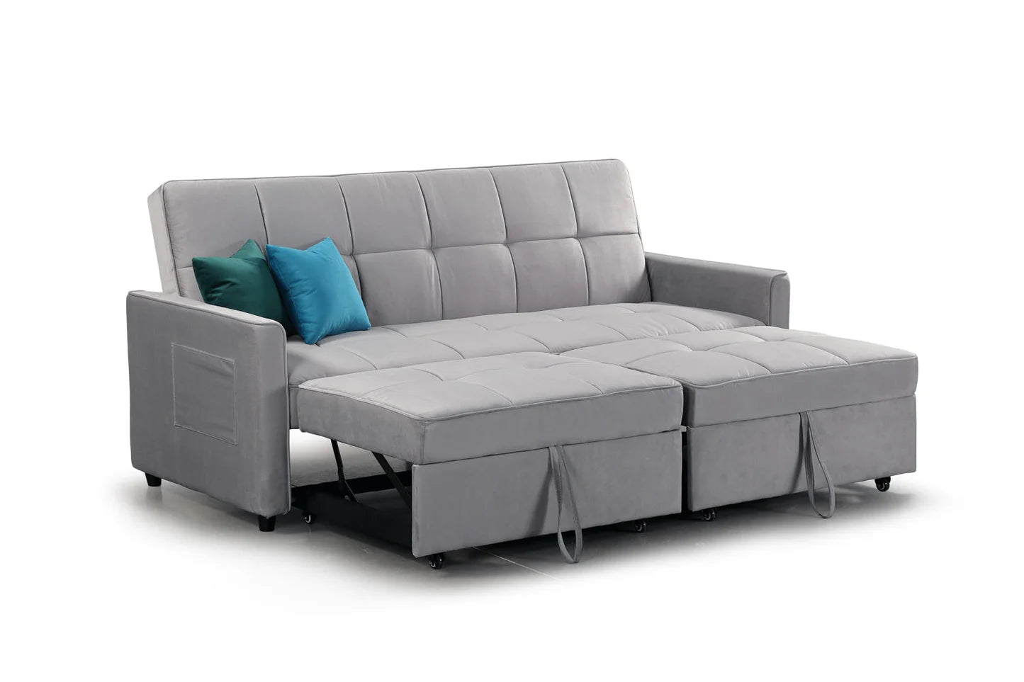 Elegance 3-Seater Sofabed in Plush Grey