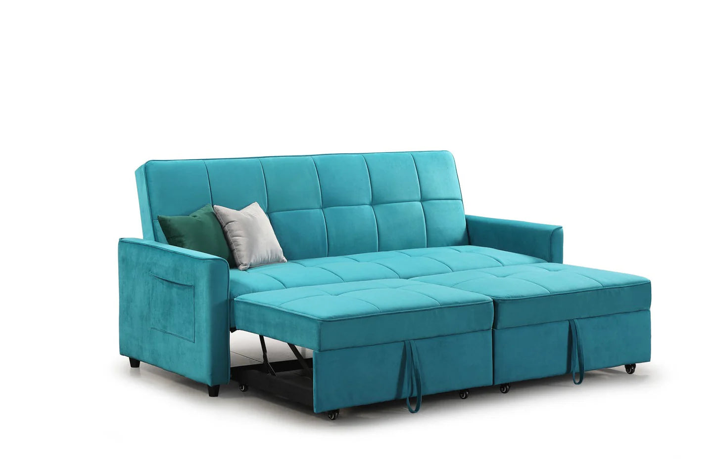 Elegance 3-Seater Sofabed in Plush Teal