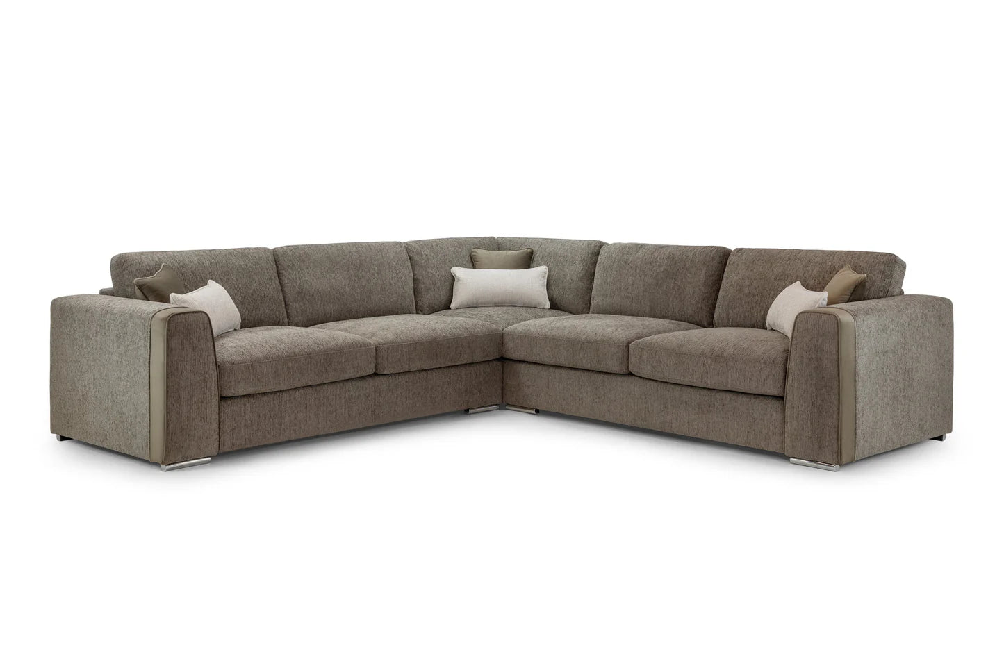 Naples Corner Sofa Mocha Brown