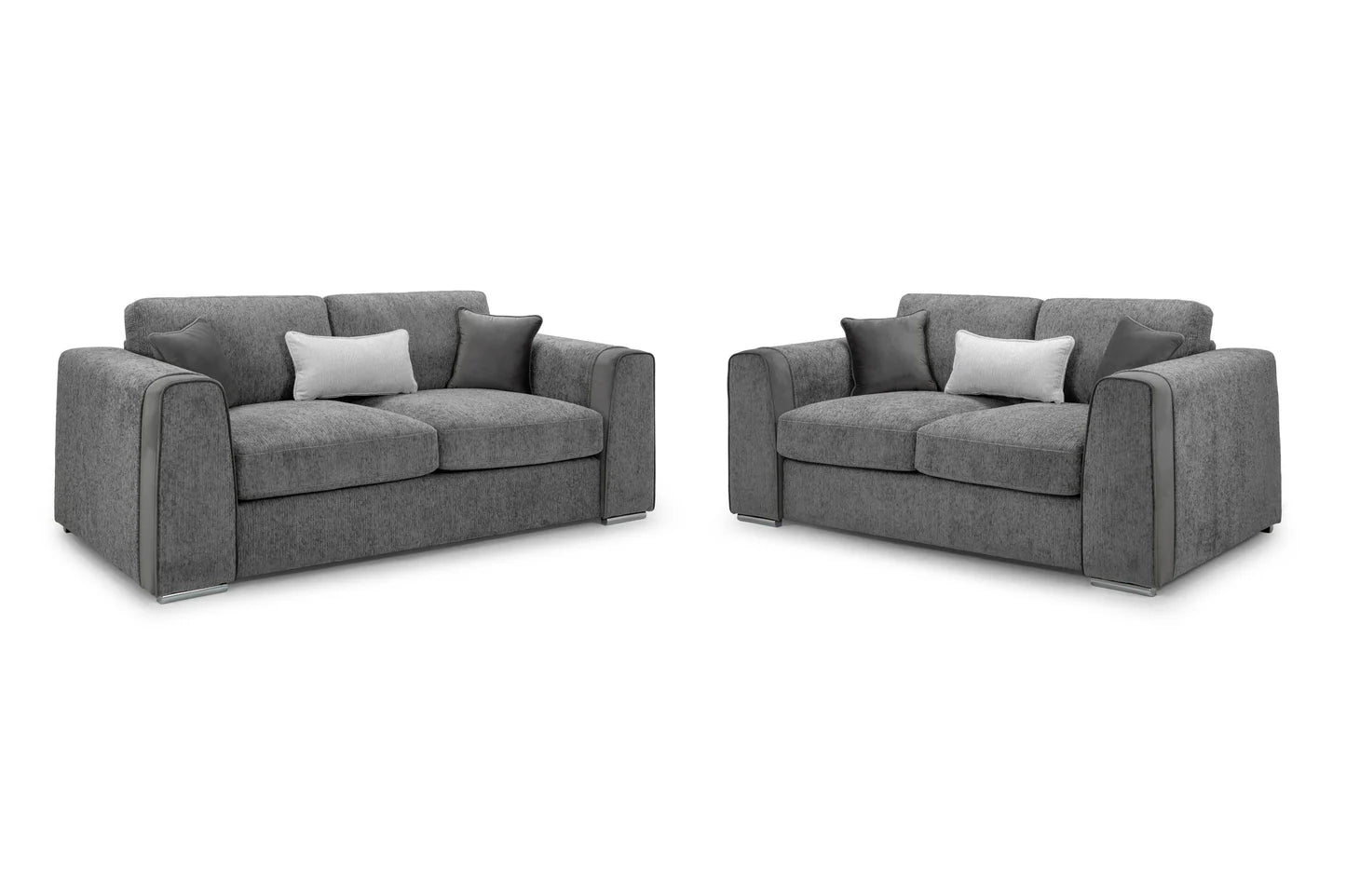 Naples 3+2 Sofa Set Grey